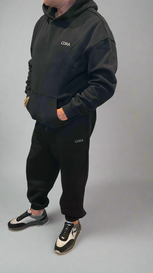 The CORA Lounge Tracksuit set- Black